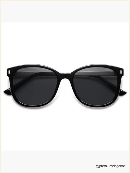 Classic Square Polarized Sunglasses for Women Oversized Retro UV Protection main image 6